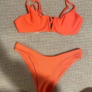 SHEIN orange swimsuit